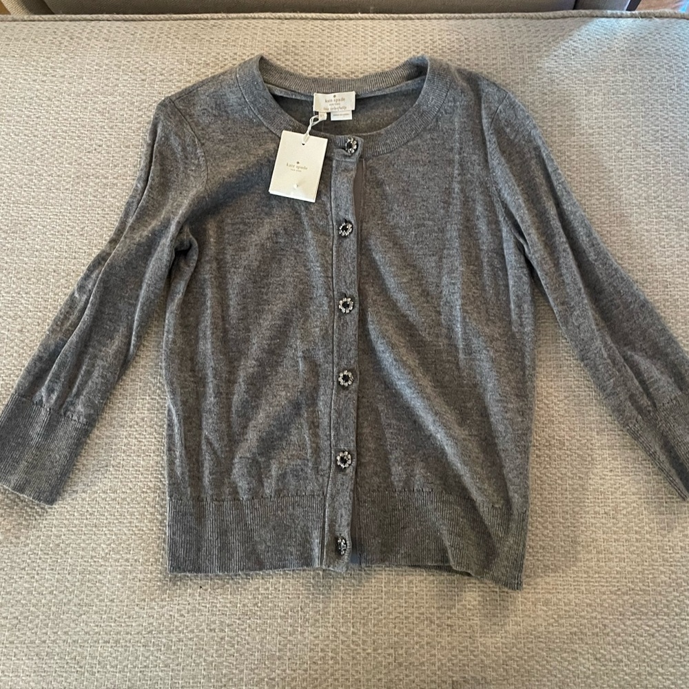 Kate Spade women’s jeweled button cardigan, size XS, NWT
